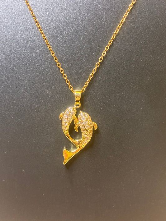 New stock! Double Koi Fish Pendant Necklace