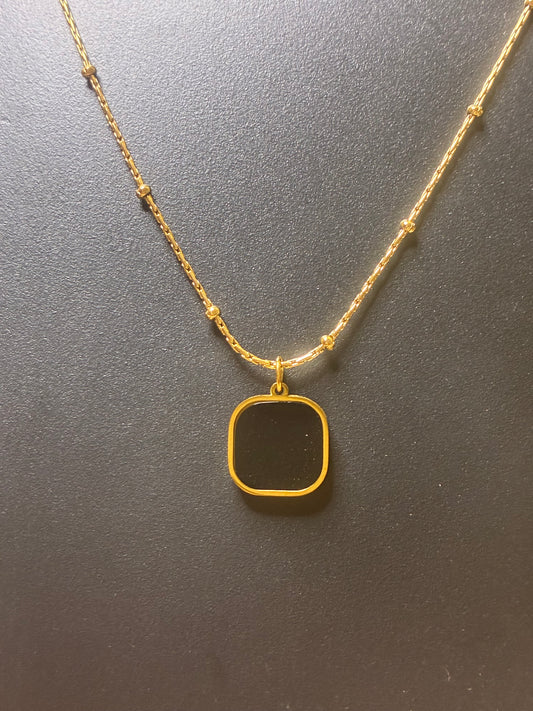 New stock! Square panther gold necklace