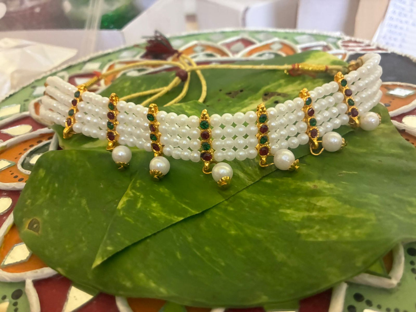 NEW STOCK|White Pearl Chocker with pendant/without Pendant for Kids and women