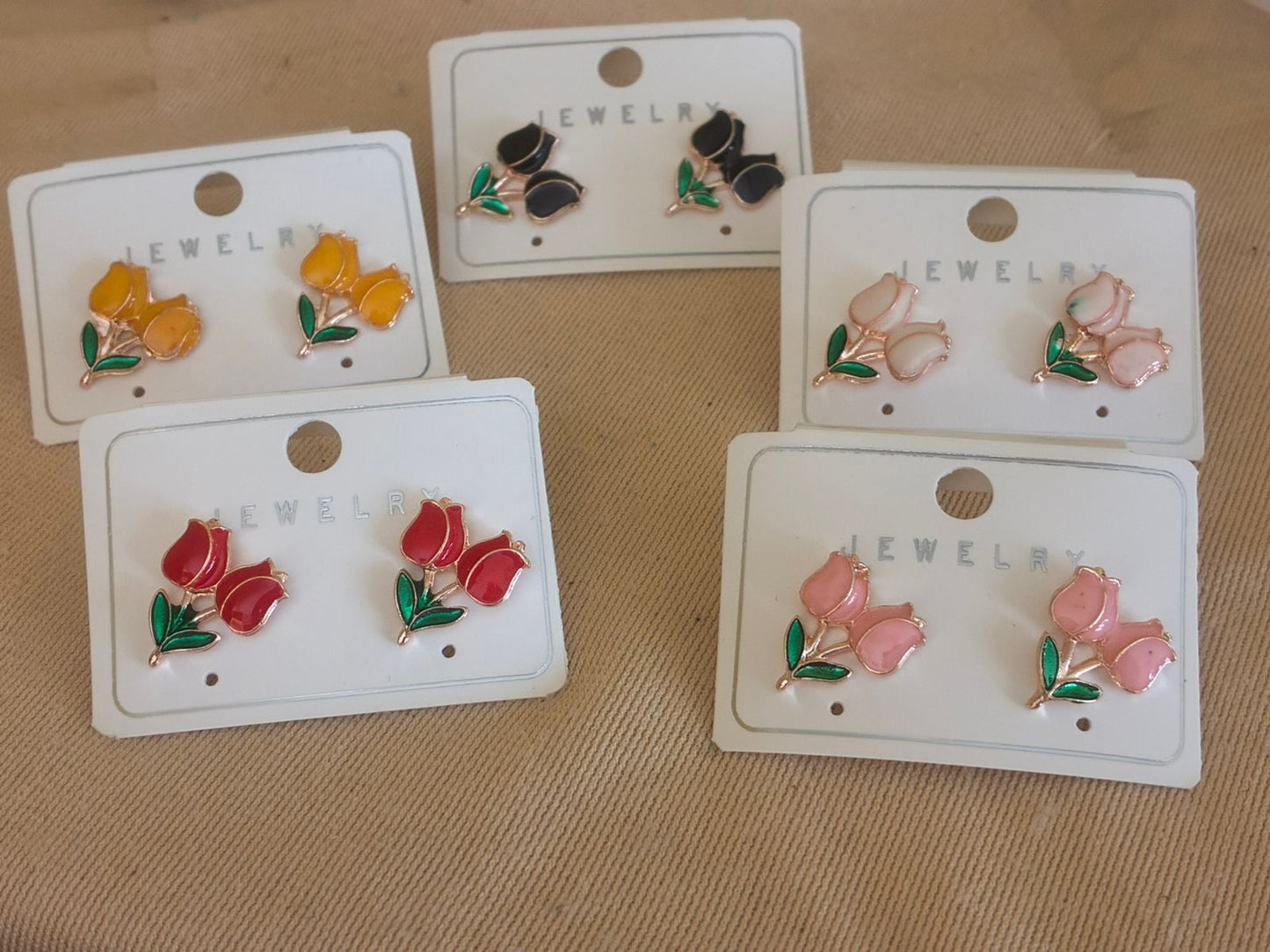 Rose flower daily wear earrings|School/college/office wear