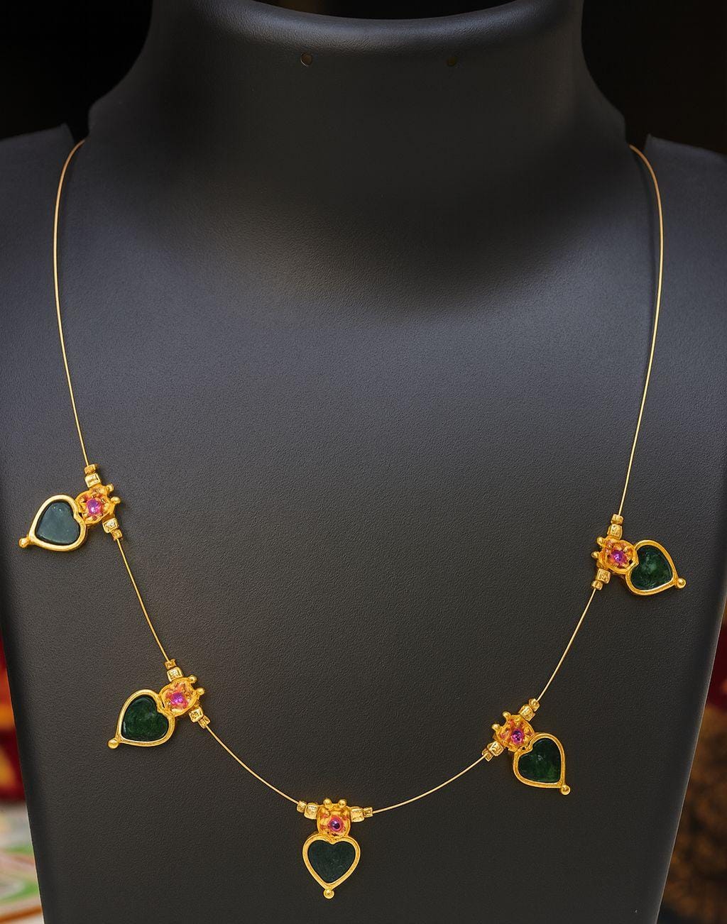 Women all time trending invisible heart shaped palaykka with adjustable neck chain✨