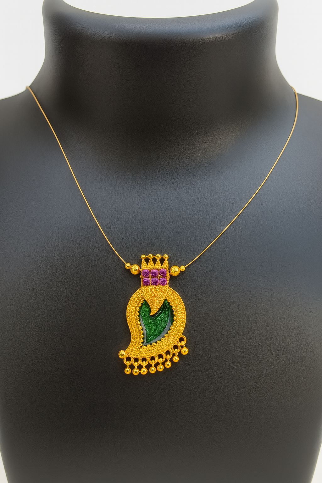 Women all time trending invisible adjustable neck chain with palaykka single pendent ✨