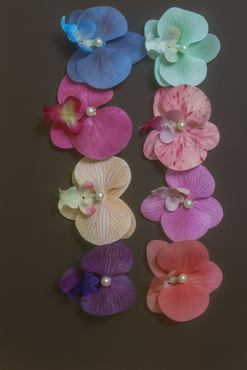Flower Clips with alligator backside|Multi colour hair clips