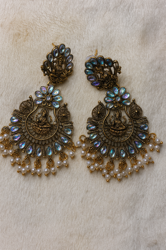 NEW ARRIVAL Temple jewellery Saraswathy earrings