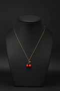 New Stock!Exquisite and versatile small cherry Necklace