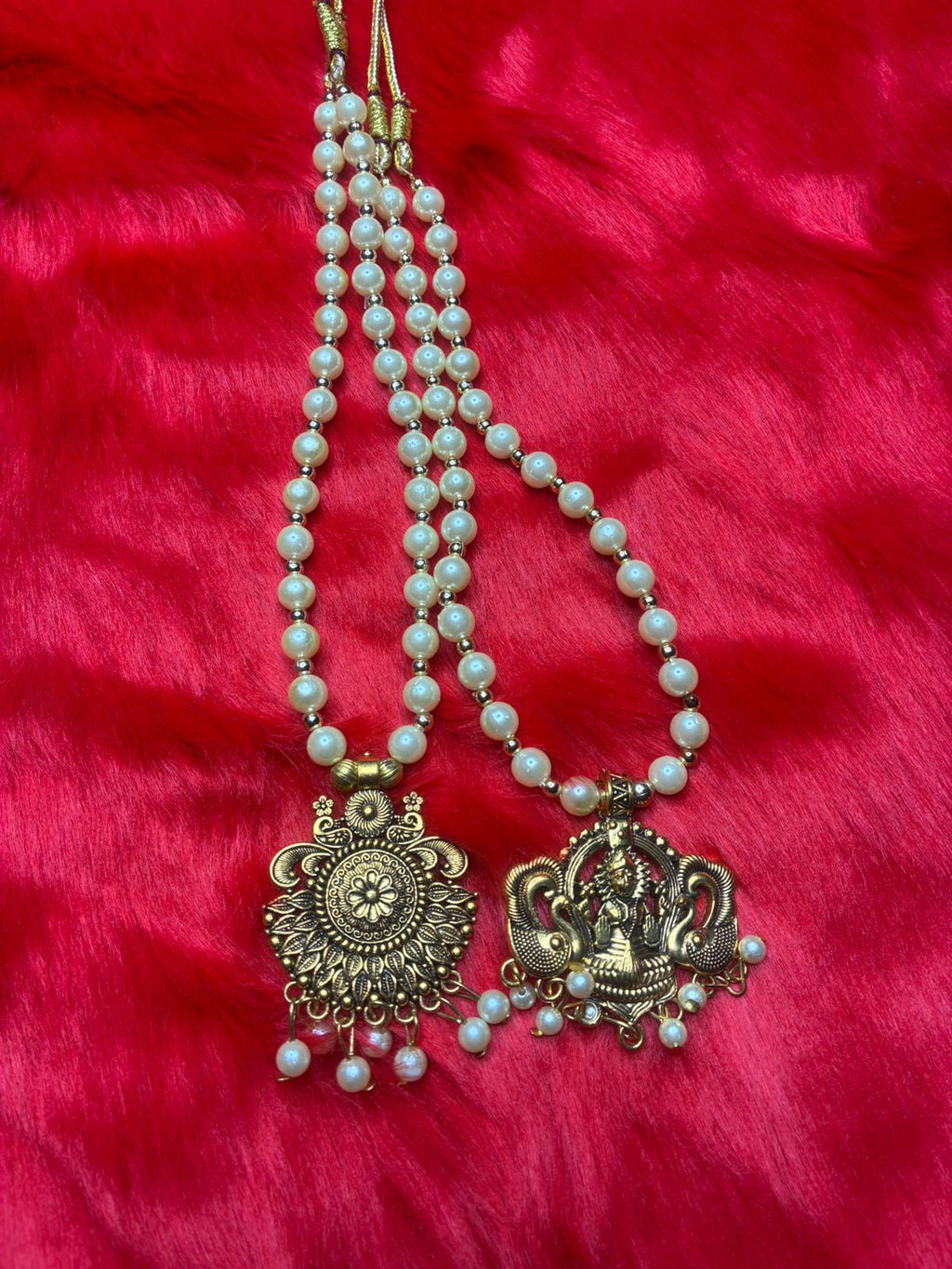NEW ARRIVAL!!Tradition semi-model temple jewellery big haram with Sun and Lakshmi