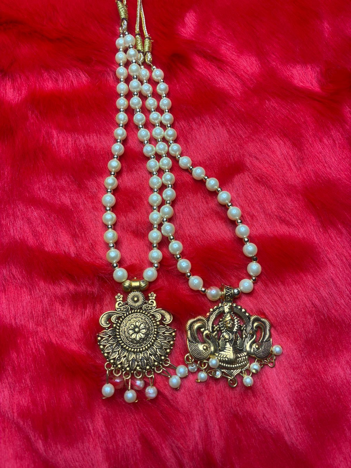 NEW ARRIVAL!!Tradition semi-model temple jewellery big haram with Sun and Lakshmi