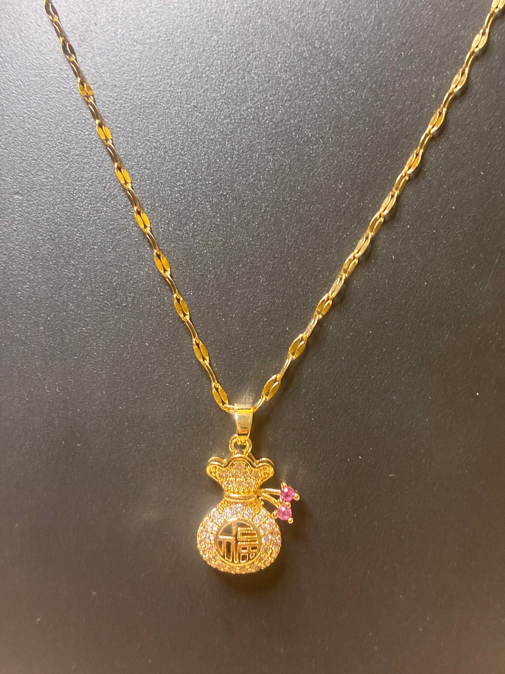 New Stock! Symbol of full of blessing Necklace Anti tarnish|Golden plated|
