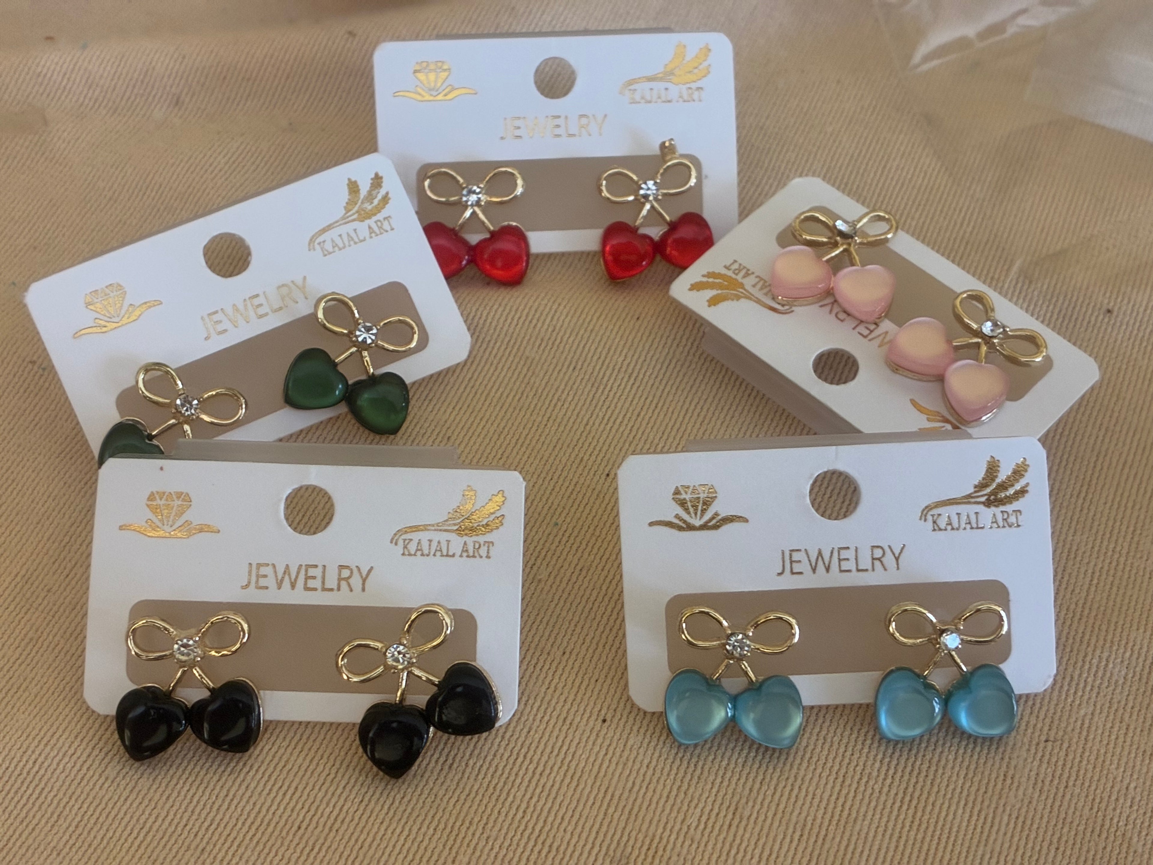Daily wear earrings!Love symbol multicolour