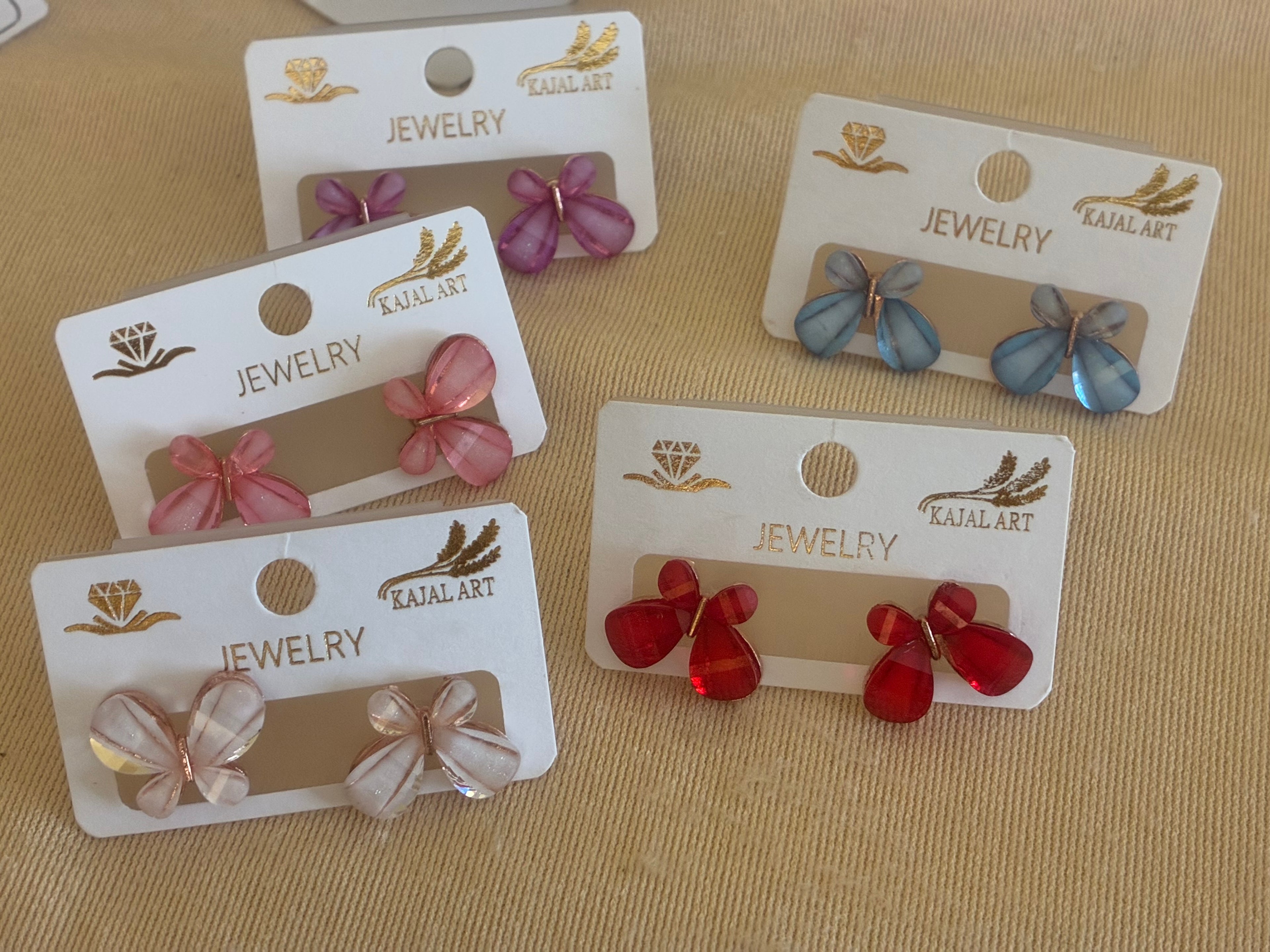 Daily wear earrings!Butterfly symbol multicolour