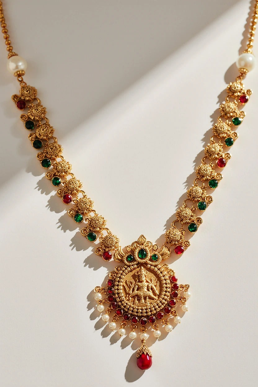 Traditional temple jewellery: Lakshmi Mala