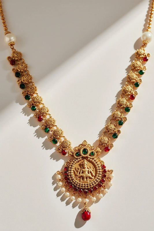 Traditional temple jewellery: Lakshmi Mala