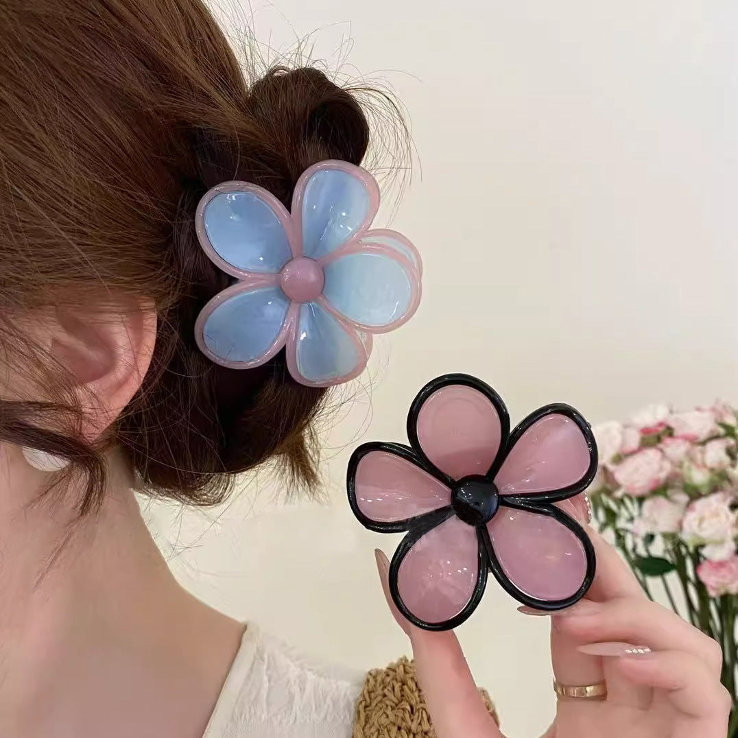 NEW STOCK!! Multi Colour FLOWER Hair Clips packet of 1