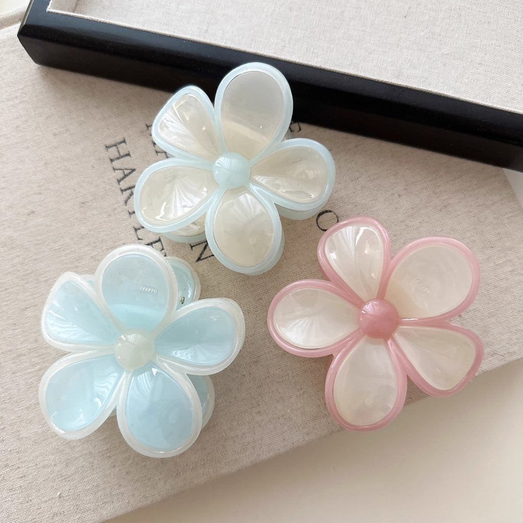 NEW STOCK!! Multi Colour FLOWER Hair Clips packet of 1