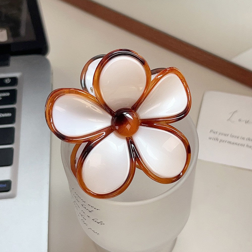 NEW STOCK!! Multi Colour FLOWER Hair Clips packet of 5