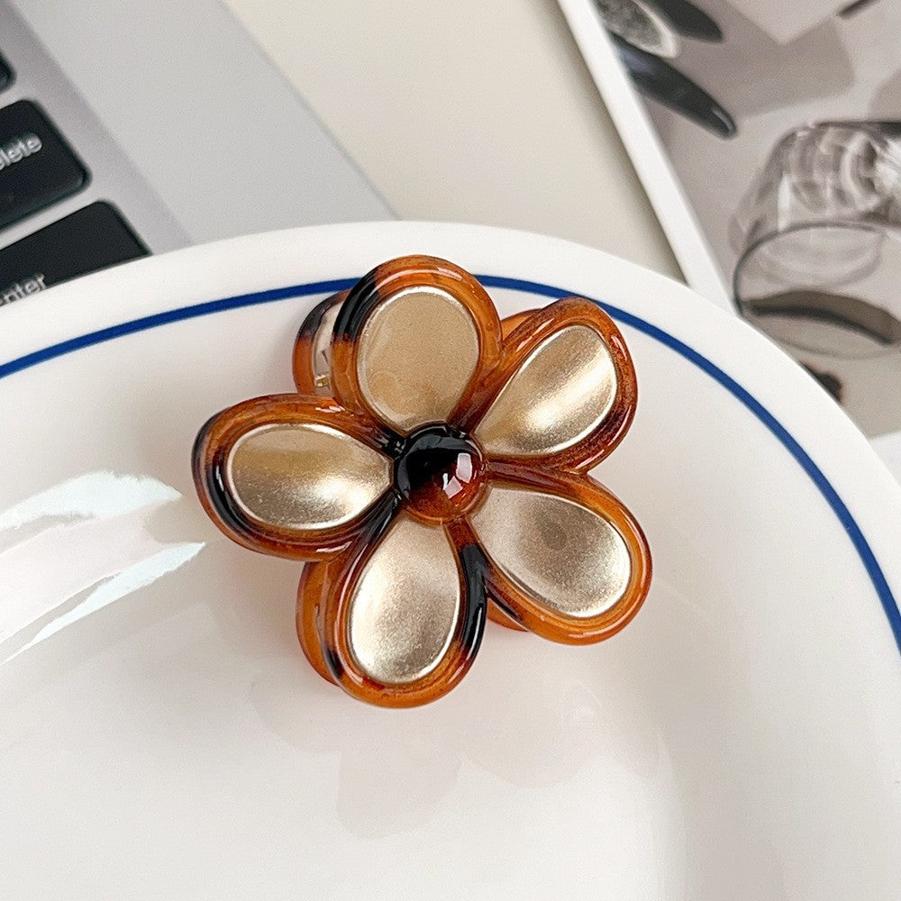 NEW STOCK!! Multi Colour FLOWER Hair Clips packet of 5