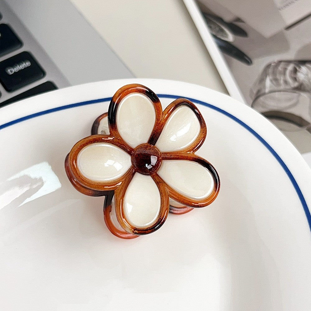 NEW STOCK!! Multi Colour FLOWER Hair Clips packet of 5