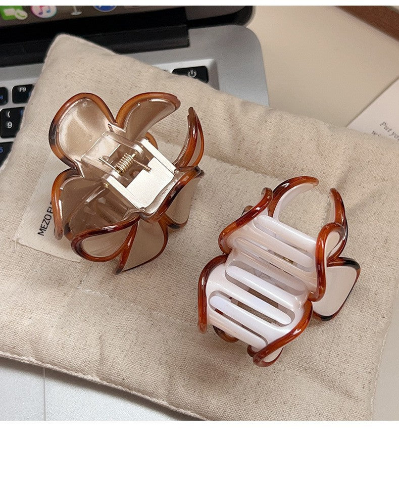 NEW STOCK!! Multi Colour FLOWER Hair Clips packet of 5