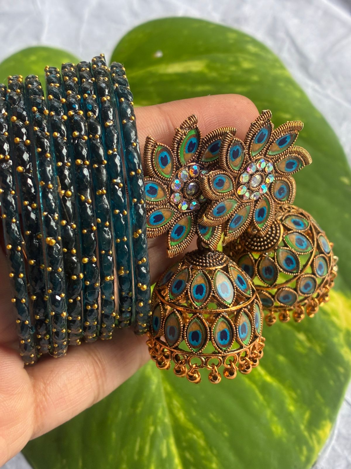 COMBO OFFER|Kuppivala and Jhumka/Jimmikki Combo