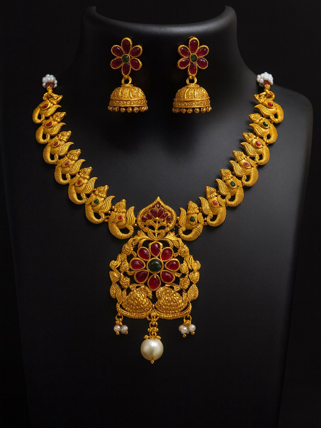 Traditional Temple Necklace Set