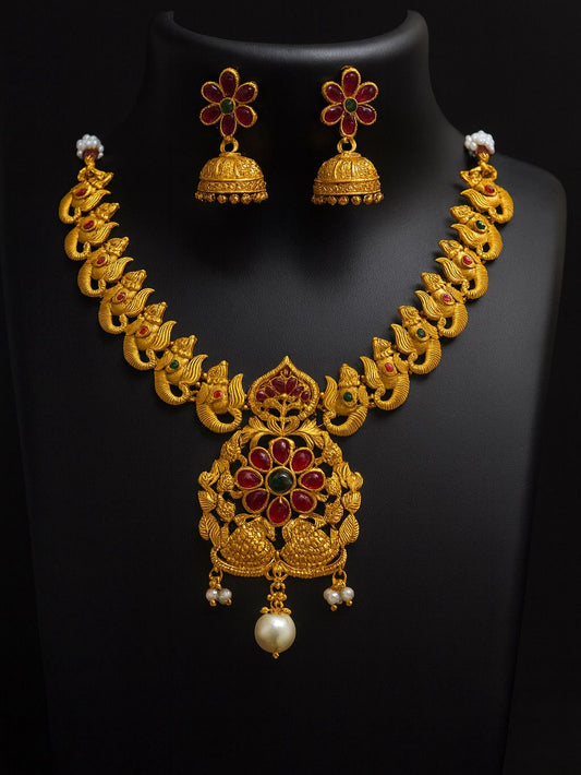 Traditional Temple Necklace Set