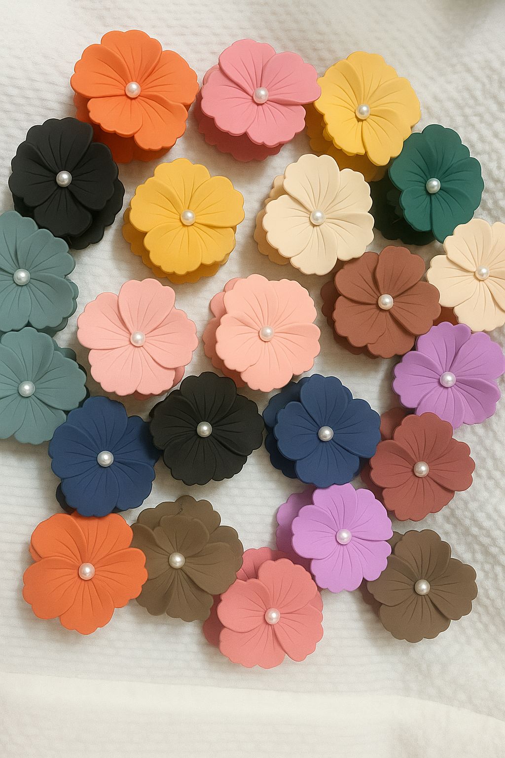 New Arrival|Chembarathi Flower clips in multiple shades and multiple sizes available|Small size
