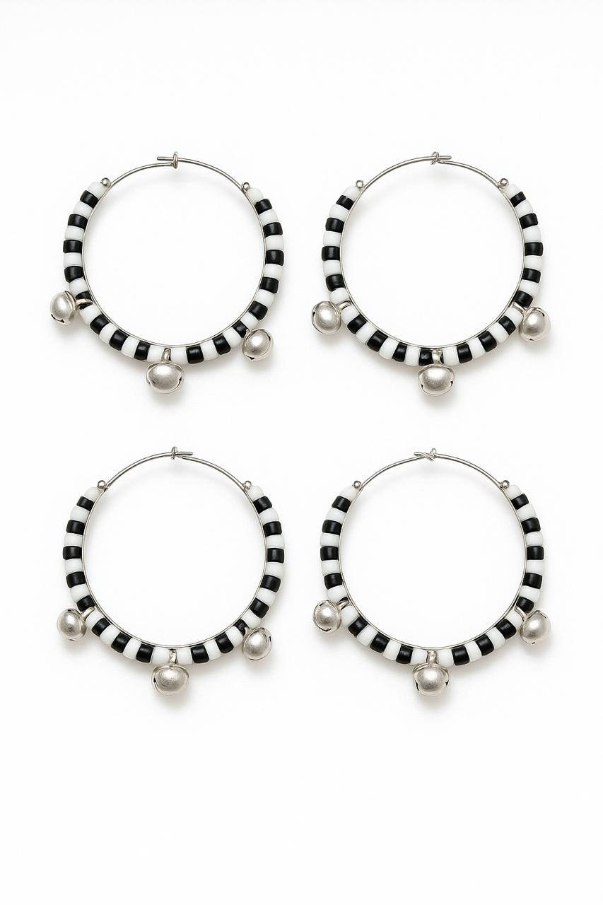 Kids (0-2 yrs) Anklet/Kathala | Cute black & white beads