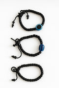 Anklets for kids (0-3yrs) Adjustable| Black beads with evil eye