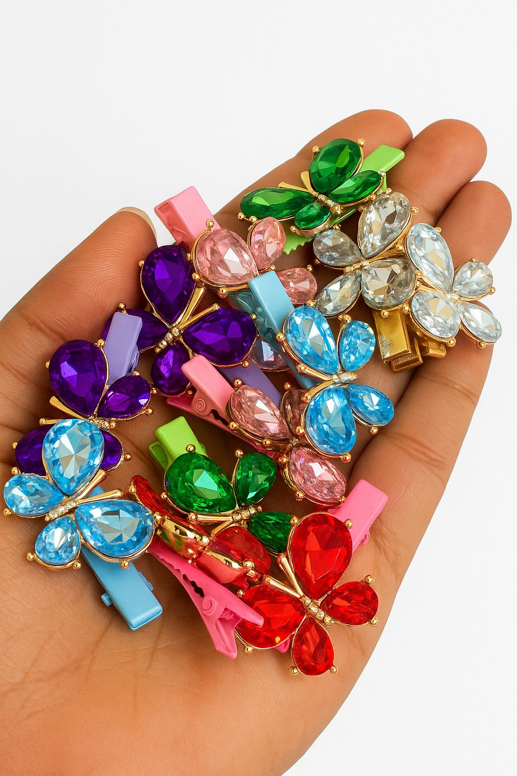 New butterfly-alligator hair clips for daily wear!! Kids and Girls collection