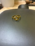 Pvd Coated 18K Real Gold Plated Geometric stainless steel Moder style waterproof Non tarnish open rings