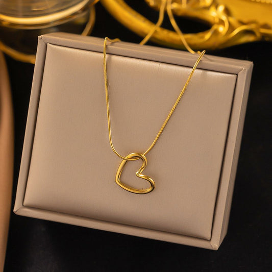New Stock|Korean New Gen simple Love icon Anti tarnish necklace