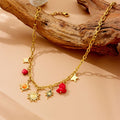 Anti tarnish New Gen Korean Multi layered neck chain |Sun & Stars motifs
