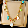 Anti tarnish New Gen Korean Multi layered neck chain |Multi motifs