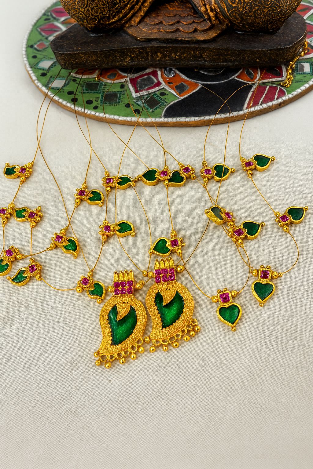 Women all time trending invisible heart shaped palaykka with adjustable neck chain✨