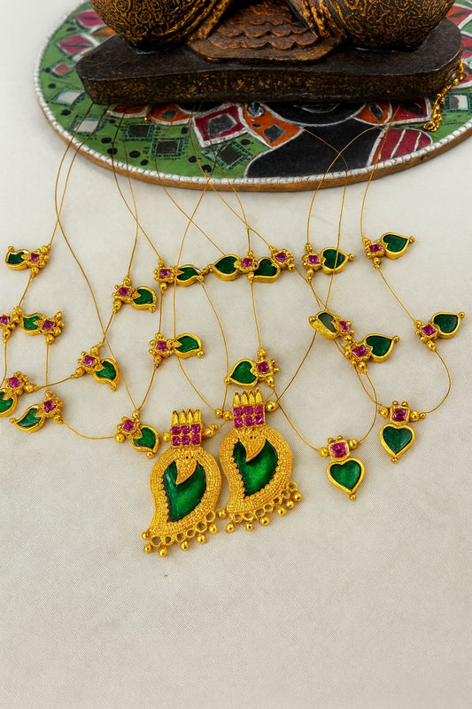 Women all time trending invisible heart shaped palaykka with adjustable neck chain✨