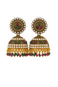Unique and Elegant Gold labelled with full stone and pearl finishing large jimukha