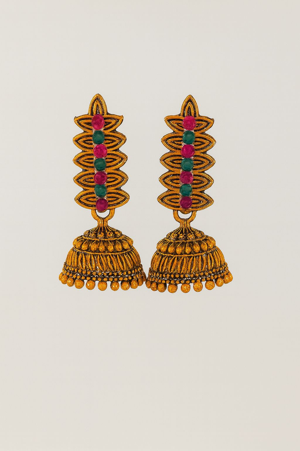 Long stud small jimukha with stone
