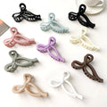 Plastic twisted hair clutches