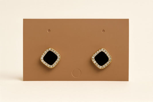 Daily Wear simple earrings|Korean style|Pookie-new Gen|black