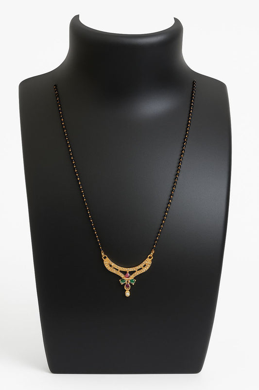 Women daily wear black pearl Mangalsuthra/Thali designed chain |Multi Style