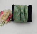 Trending Butterfly Kuppivala/Glass bangles :Pista Green
