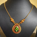 premium quality simple locket chain with stud