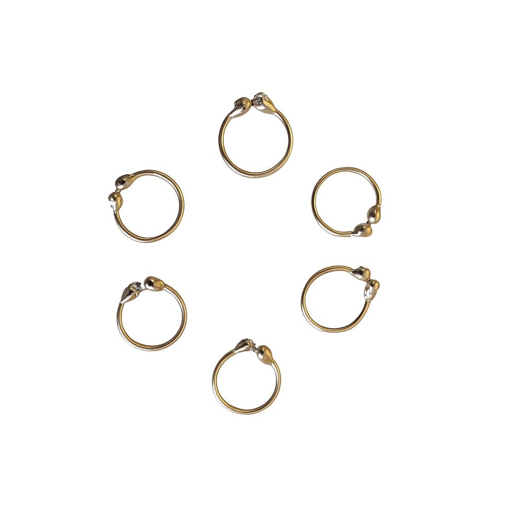 Silver coating ring nose pin /second stud available 💫⭐✨