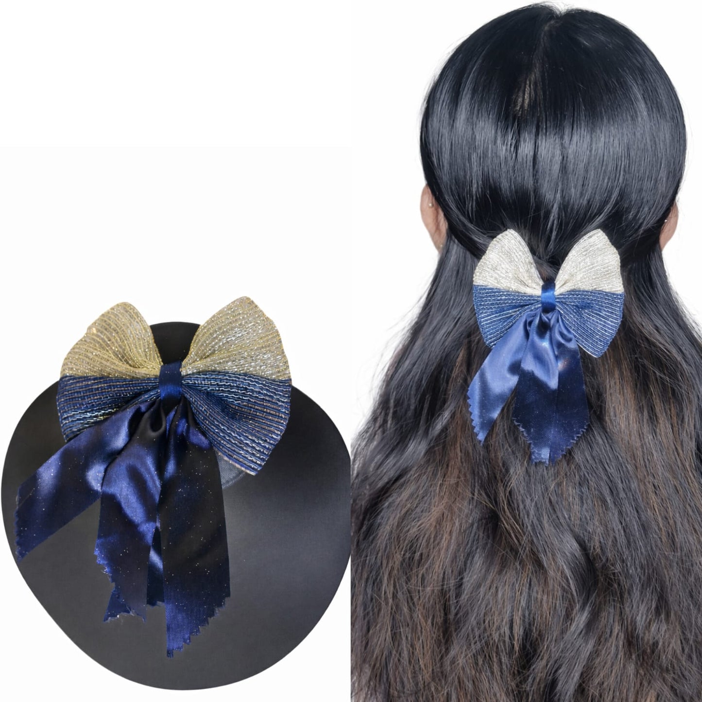 Glitter hair accessories with alligator claws