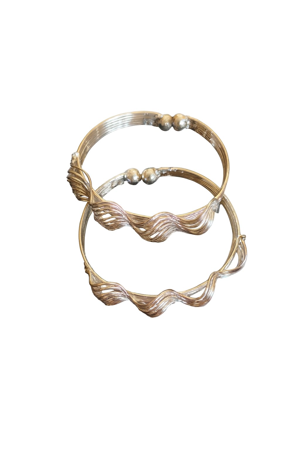 silver coating kids adjustable bangles