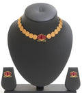 Coin chain with lotus pendent simple and unique neckpiece 💫with lotus stud⭐✨