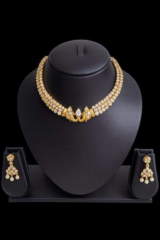 ✨💫Elephant face locket chocker and stone combo chocker with earrings ✨💫