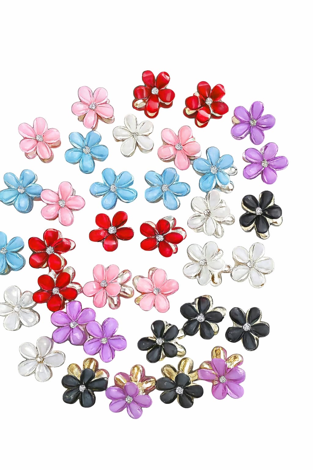 Gold and silver inner coating high quality stone plated hair accessories