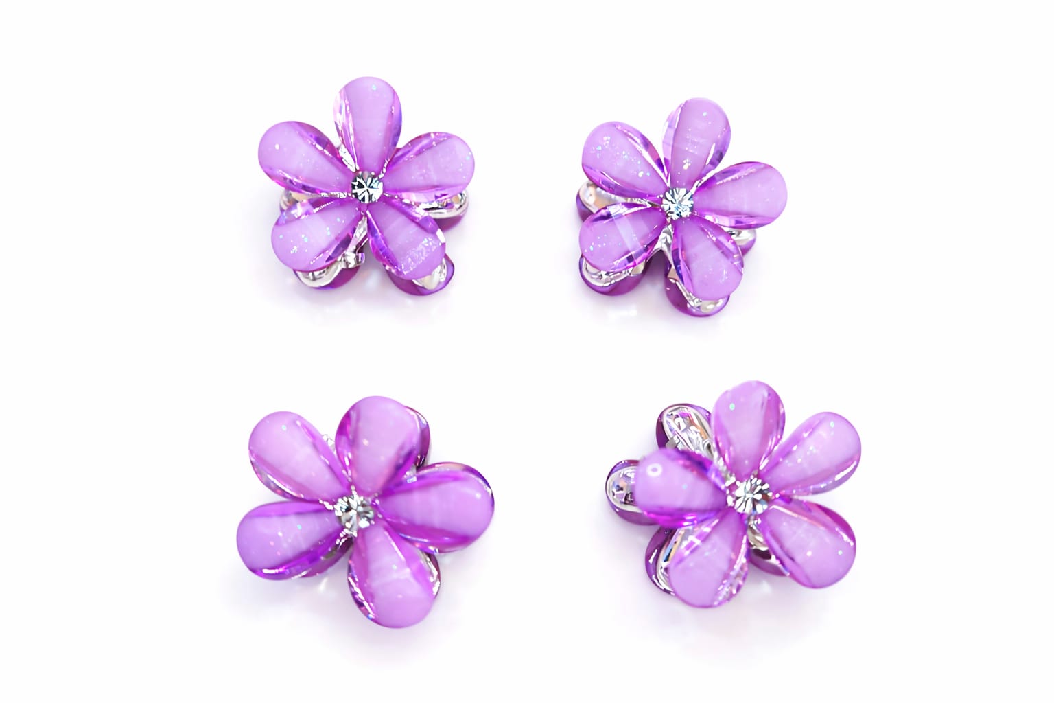 Gold and silver inner coating high quality stone plated hair accessories