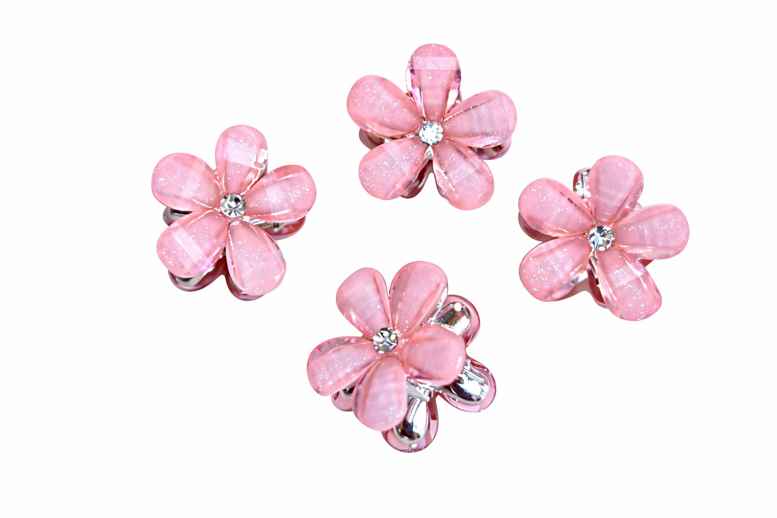 Gold and silver inner coating high quality stone plated hair accessories